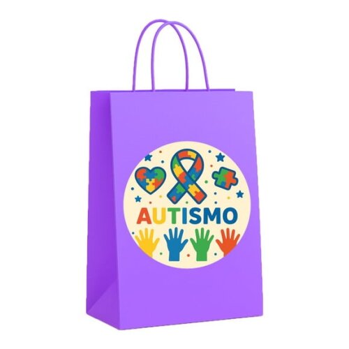 Sacola de Papel Personalizada Infantil Autismo