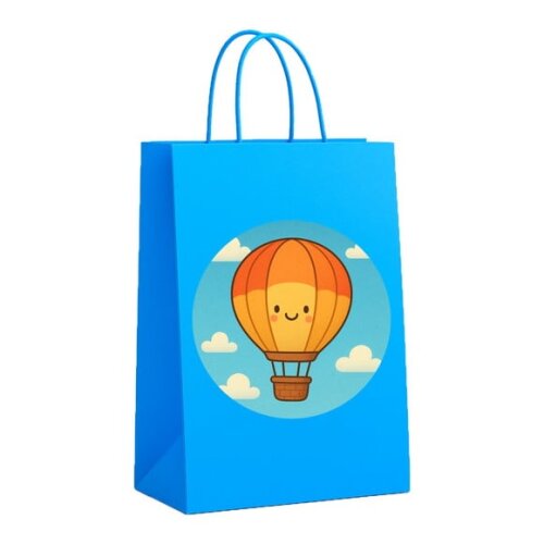 Sacola de Papel Personalizada Infantil Balão de Ar Quente