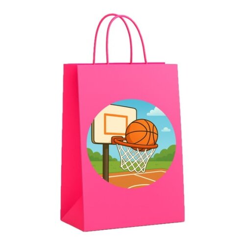 Sacola de Papel Personalizada Infantil Basquete