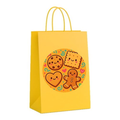 Sacola de Papel Personalizada Infantil Biscoitinhos