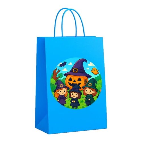 Sacola de Papel Personalizada Infantil Bruxinhas Fofas