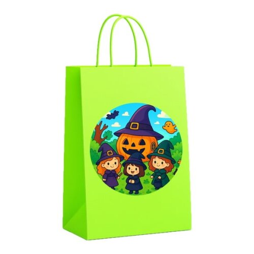 Sacola de Papel Personalizada Infantil Bruxinhas Fofas