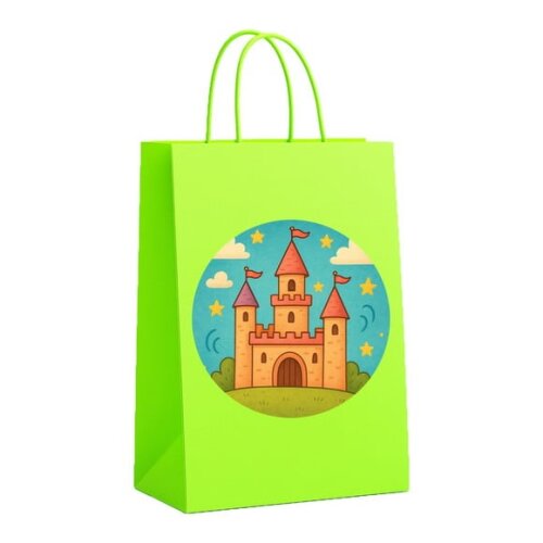 Sacola de Papel Personalizada Infantil Castelo Encantado