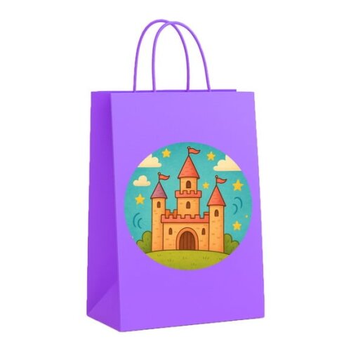 Sacola de Papel Personalizada Infantil Castelo Encantado