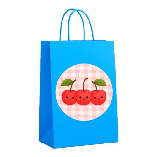 Sacola de Papel Personalizada Infantil Cerejinha