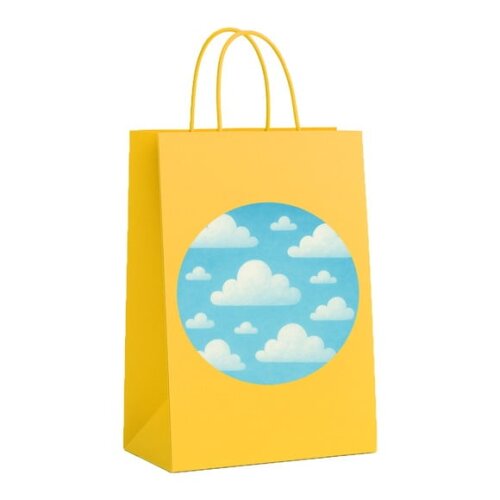 Sacola de Papel Personalizada Infantil Céu Azul