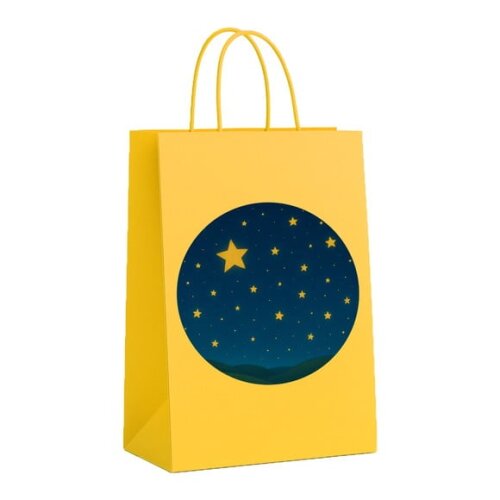 Sacola de Papel Personalizada Infantil Céu Estrelado