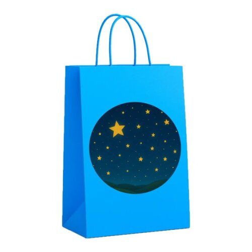 Sacola de Papel Personalizada Infantil Céu Estrelado
