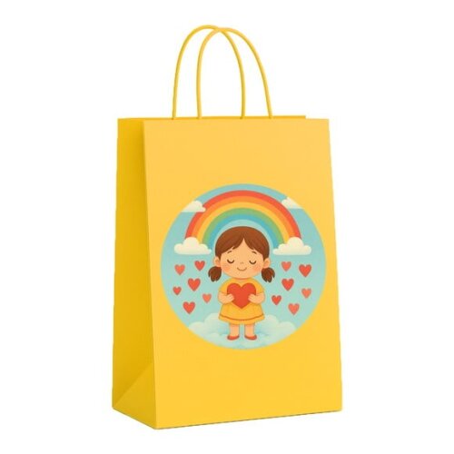 Sacola de Papel Personalizada Infantil Chuva de Amor