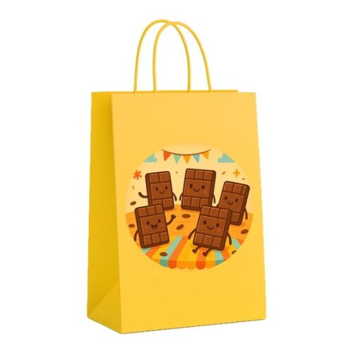 Sacola de Papel Personalizada Infantil Chocolates