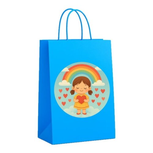 Sacola de Papel Personalizada Infantil Chuva de Amor