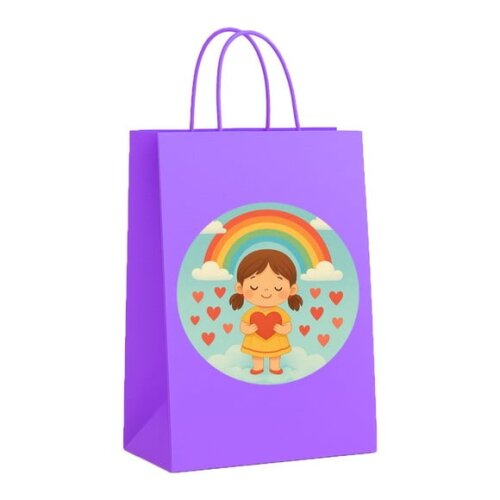 Sacola de Papel Personalizada Infantil Chuva de Amor