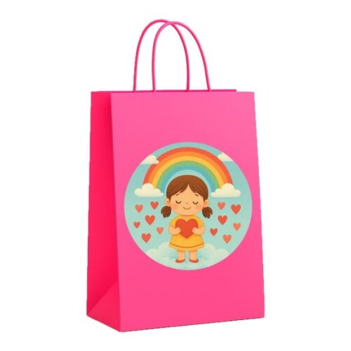 Sacola de Papel Personalizada Infantil Chuva de Amor