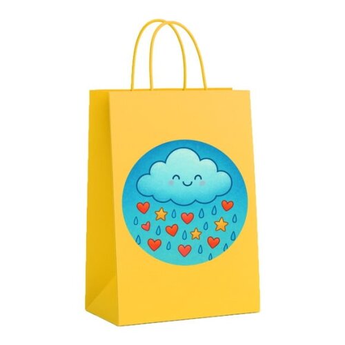 Sacola de Papel Personalizada Infantil Chuva de Bênçãos