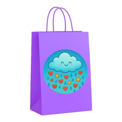 Sacola de Papel Personalizada Infantil Chuva de Bênçãos