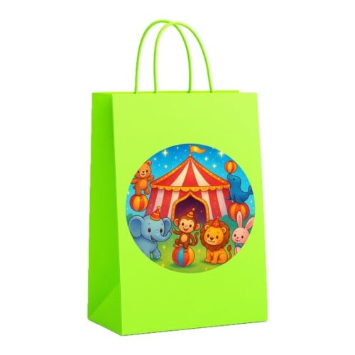 Sacola de Papel Personalizada Infantil Circo Encantado