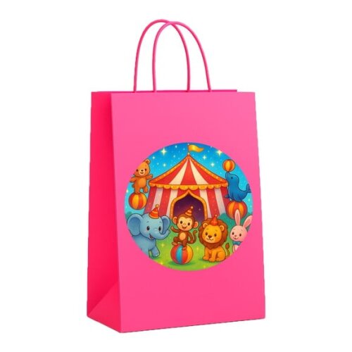 Sacola de Papel Personalizada Infantil Circo Encantado