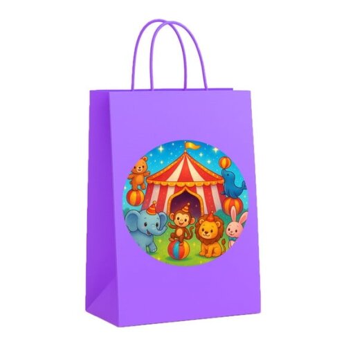 Sacola de Papel Personalizada Infantil Circo Encantado