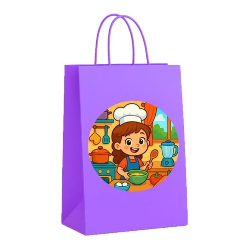 Sacola de Papel Personalizada Infantil Cozinha Kids