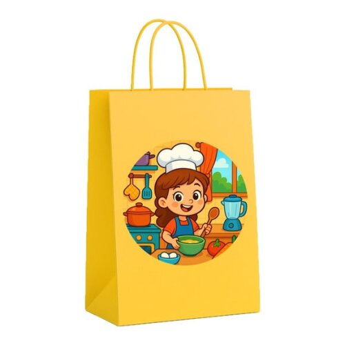 Sacola de Papel Personalizada Infantil Cozinha Kids