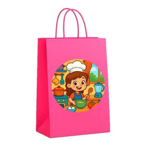 Sacola de Papel Personalizada Infantil Cozinha Kids