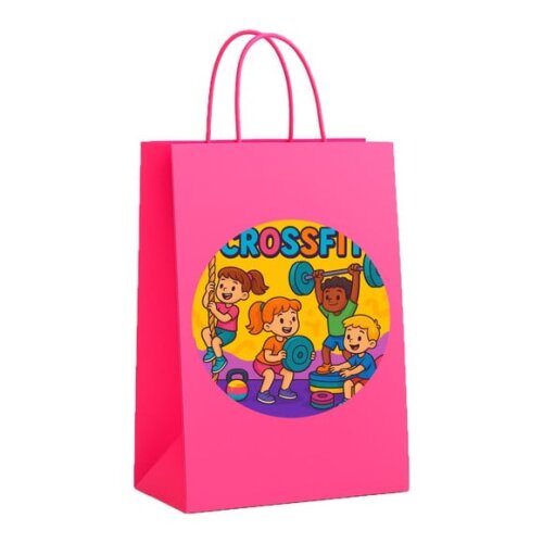 Sacola de Papel Personalizada Infantil Crossfit