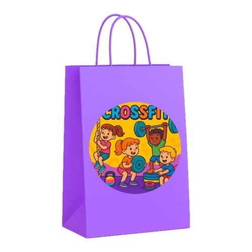 Sacola de Papel Personalizada Infantil Crossfit