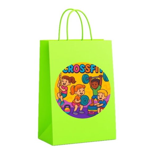 Sacola de Papel Personalizada Infantil Crossfit
