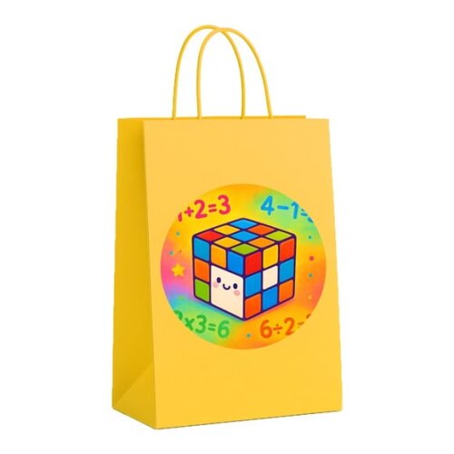 Sacola de Papel Personalizada Infantil Cubo Mágico
