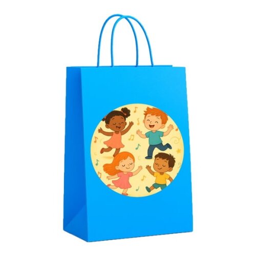 Sacola de Papel Personalizada Infantil Dança