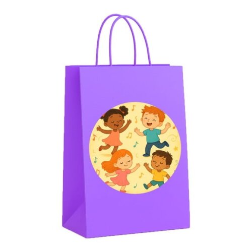 Sacola de Papel Personalizada Infantil Dança