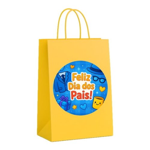 Sacola de Papel Personalizada Infantil Dia dos Pais