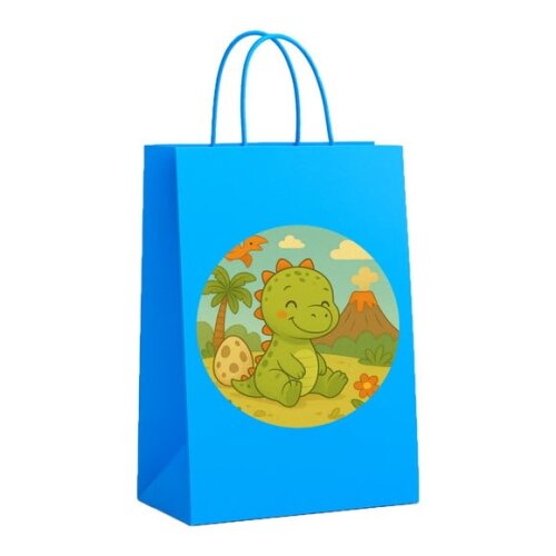 Sacola de Papel Personalizada Infantil Dinossauro Baby