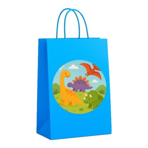 Sacola de Papel Personalizada Infantil Dinossauros