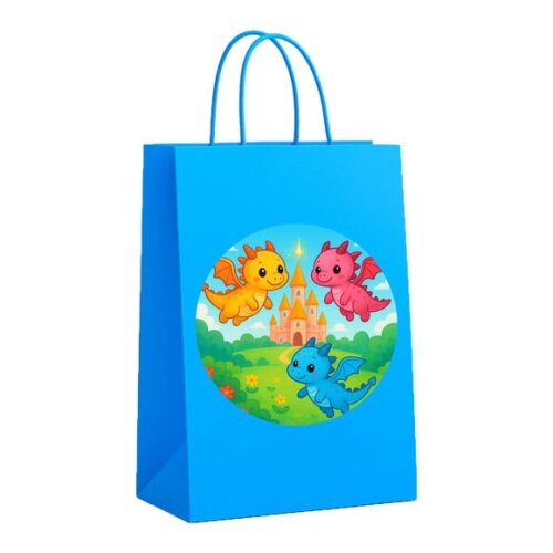 Sacola de Papel Personalizada Infantil Dragões