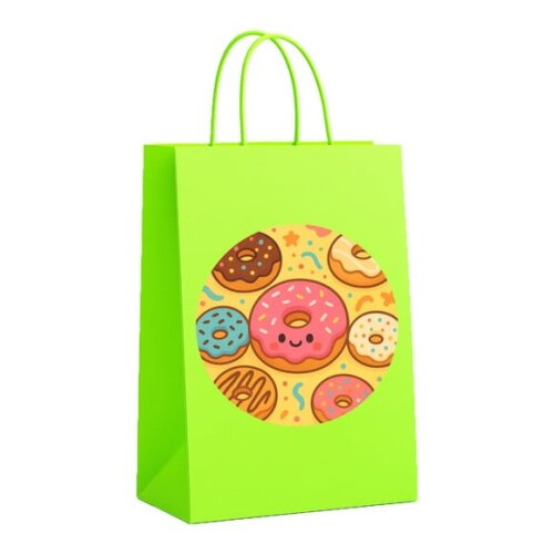 Sacola de Papel Personalizada Infantil Donuts