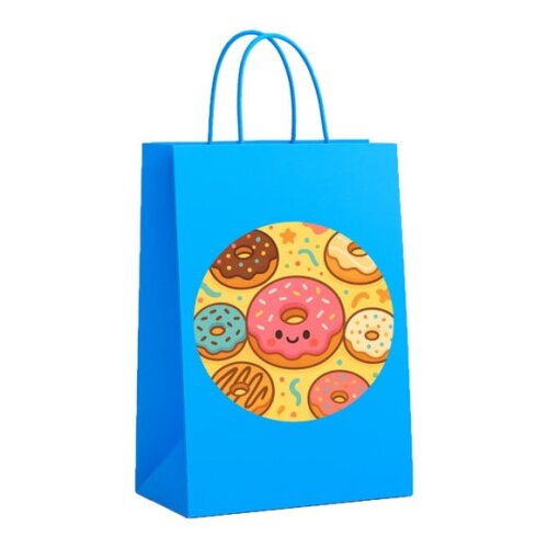 Sacola de Papel Personalizada Infantil Donuts