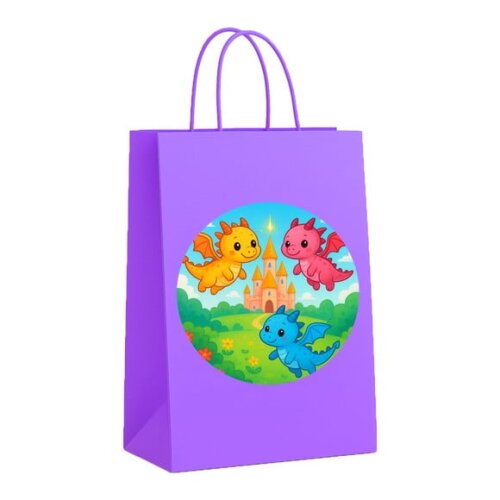 Sacola de Papel Personalizada Infantil Dragões