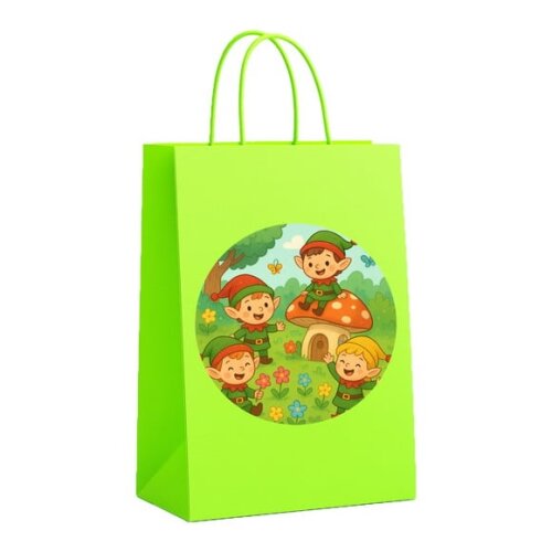 Sacola de Papel Personalizada Infantil Duendes