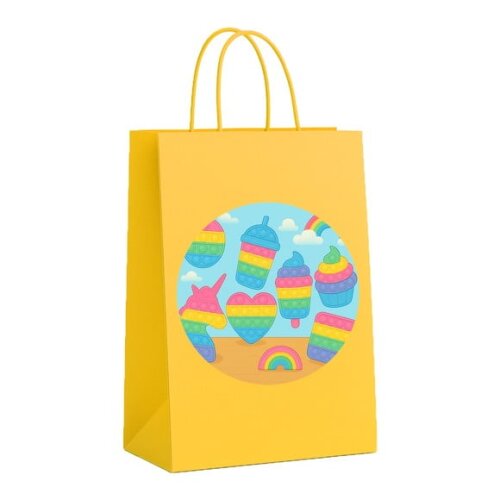 Sacola de Papel Personalizada Infantil Fidget Toys
