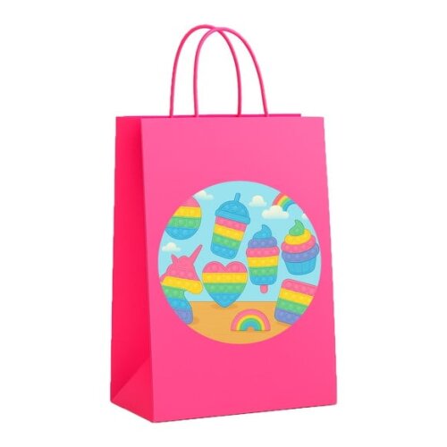 Sacola de Papel Personalizada Infantil Fidget Toys