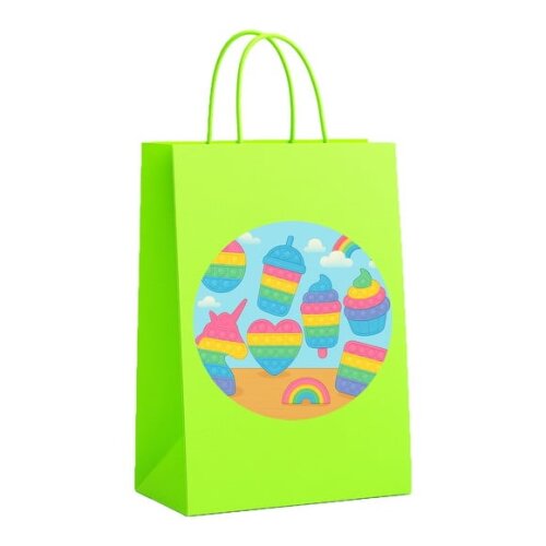 Sacola de Papel Personalizada Infantil Fidget Toys