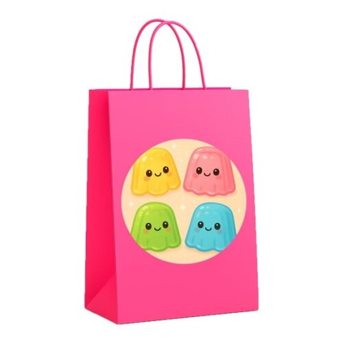 Sacola de Papel Personalizada Infantil Gelatinas
