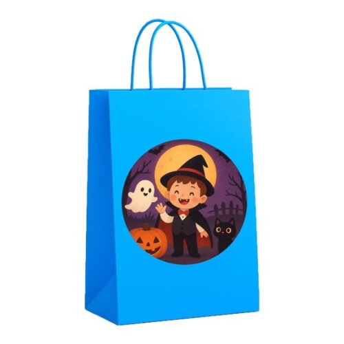Sacola de Papel Personalizada Infantil Halloween