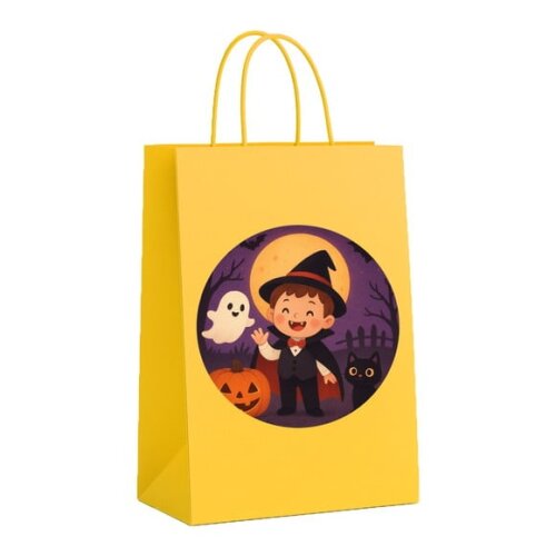 Sacola de Papel Personalizada Infantil Halloween
