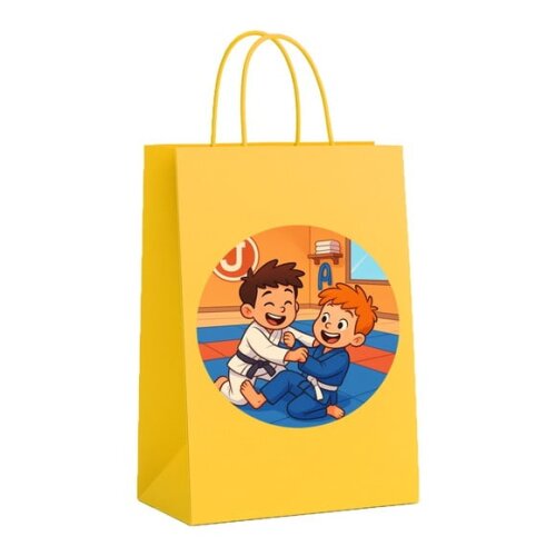 Sacola de Papel Personalizada Infantil Jiu-jítsu