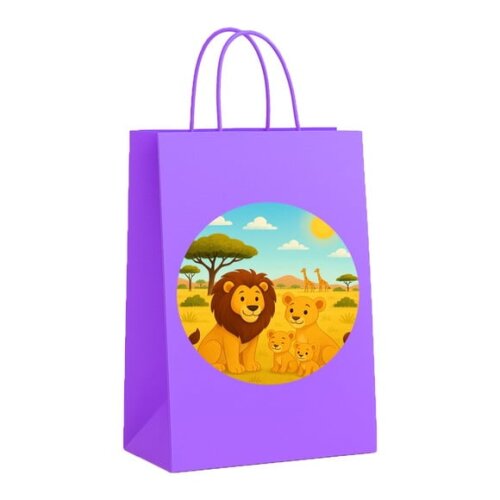 Sacola de Papel Personalizada Infantil Leões