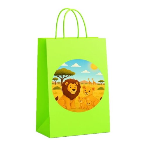 Sacola de Papel Personalizada Infantil Leões