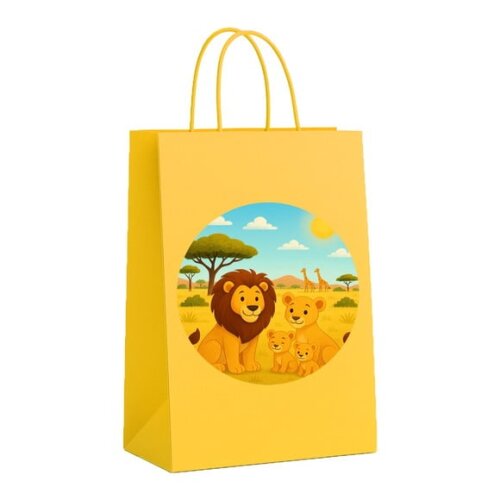 Sacola de Papel Personalizada Infantil Leões