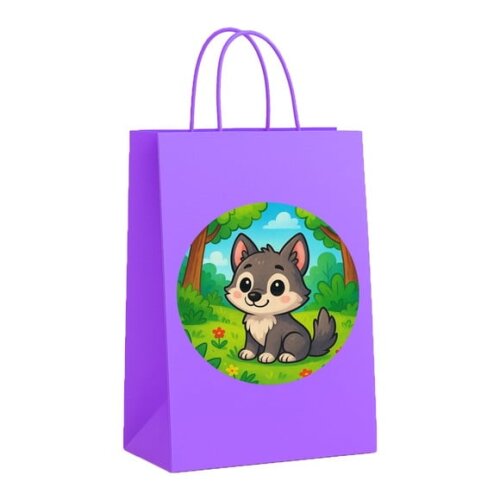 Sacola de Papel Personalizada Infantil Lobinho
